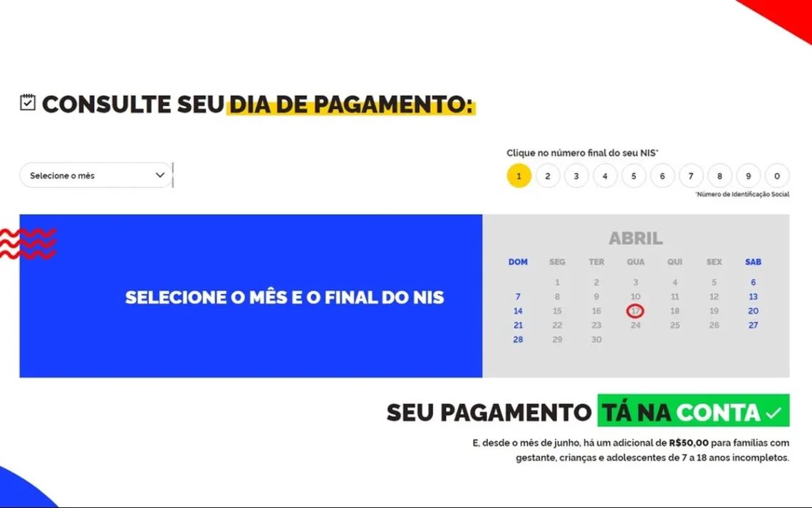 Programa de Auxílio Financeiro, Subsídio Familiar, Assistência Social